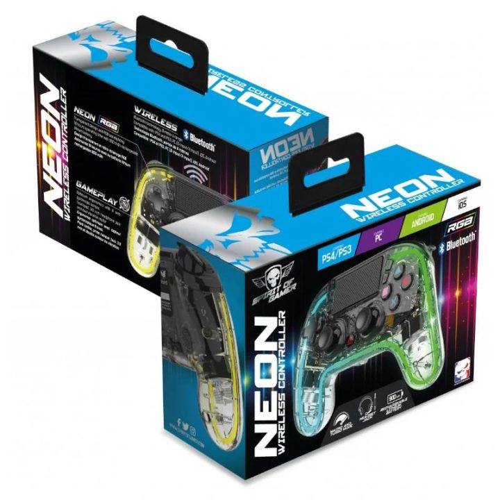 Comando Spirit of Gamer Neon RGB BT (SOG-BTGX12)