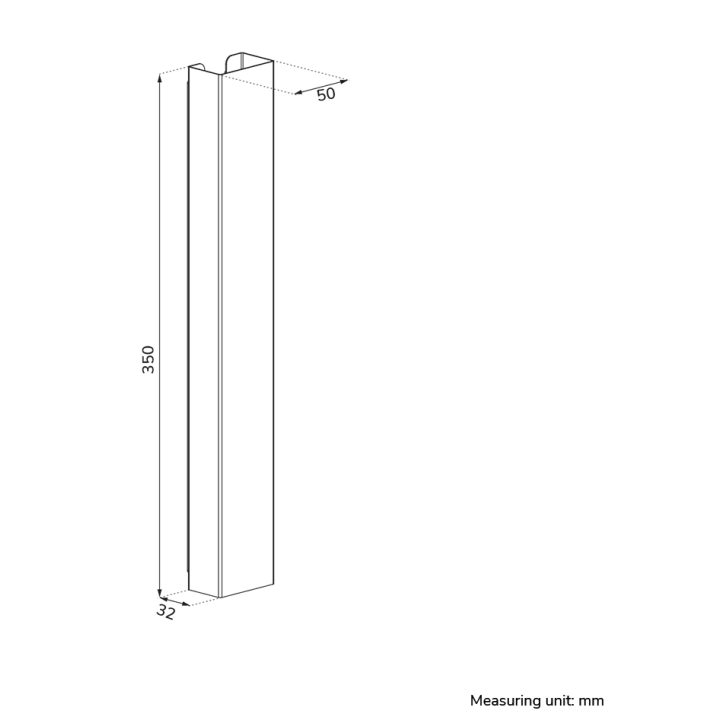 Neomounts ADS06-123WH Cable Raceway - Magnetic Mounting - Universal