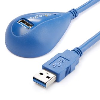 StarTech.com 1.5m USB 3.0 SuperSpeed Extension Cable Desktop Dock -…