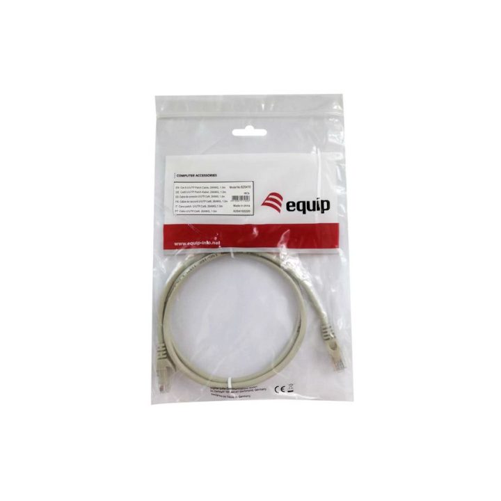 Equip 625410 Beige Network Cable 1 m Cat6 U/UTP (UTP) Round