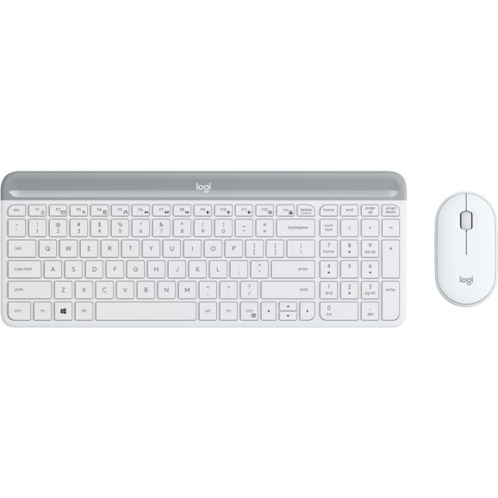 Logitech Slim MK470 Keyboard Mouse Included Universal RF Wireless…