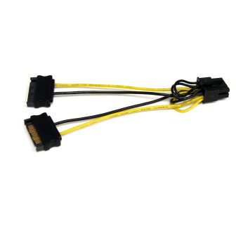 StarTech.com 15cm SATA to 8-Pin PCI Express PCIe Graphics Card Power…