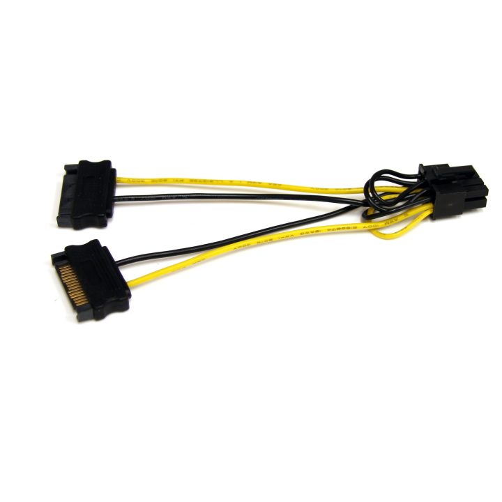 StarTech.com 15cm SATA to 8-Pin PCI Express PCIe Graphics Card Power…