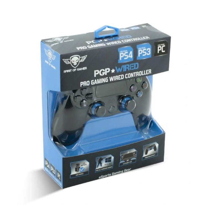Spirit of Gamer PS4 Controller Black/Blue (SOG-WXGP4)