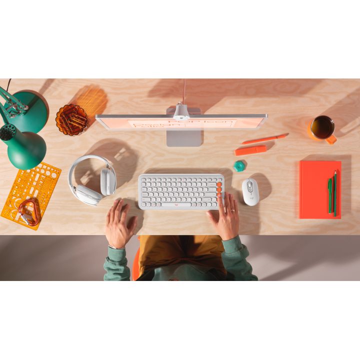 Logitech Pop Icon Combo Keyboard Mouse Included Universal Bluetooth…