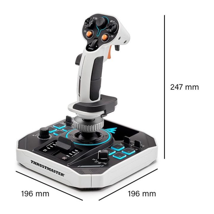 Thrustmaster Sol-R 1 Flightstick Black, White USB Analog/Digital…