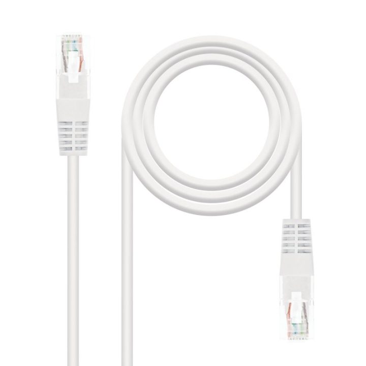 Nanocable CABLE DE REDE LATIGUILLO RJ45 CAT.6 UTP AWG24, BRANCO, 1,0 M