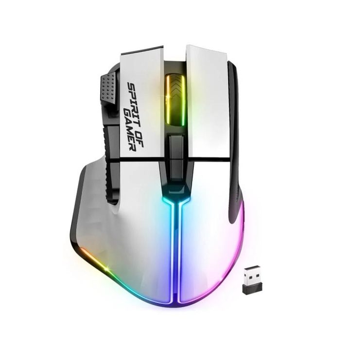 Spirit of Gamer Wireless Mouse Pro M5 White (S-PM5RFWT)