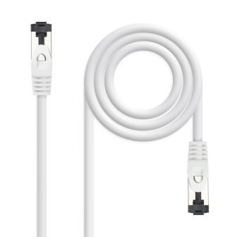 Nanocable Cat.8.1 2GHz LSZH SSTP AWG26 Patch Cable, White, 1 m