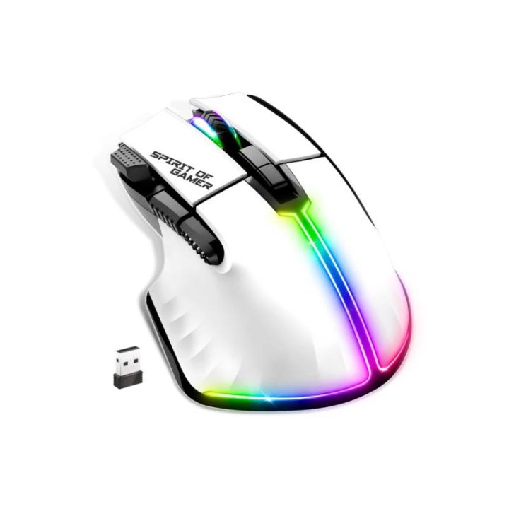 Spirit of Gamer Wireless Mouse Pro M5 White (S-PM5RFWT)