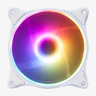 Hiditec N18 ARGB Ventilador de PC 12 cm Branco