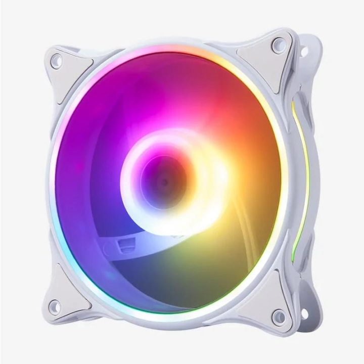 Hiditec N18 ARGB Carcasa del ordenador Ventilador 12 cm Blanco