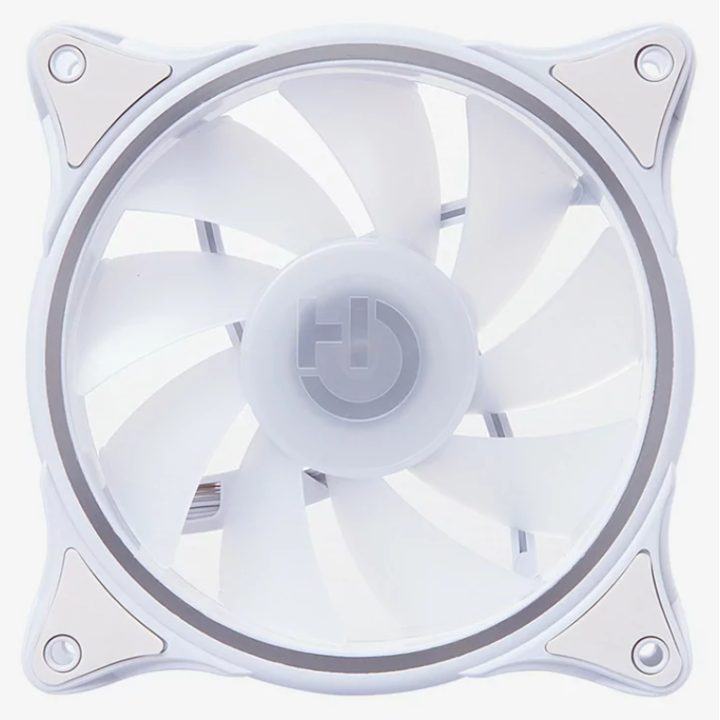 Hiditec N18 ARGB Carcasa del ordenador Ventilador 12 cm Blanco