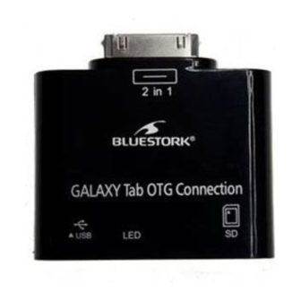 Bluestork BS-GAL-RDR/SD Gender Changer for Samsung 30-pin USB 2.0/SD…
