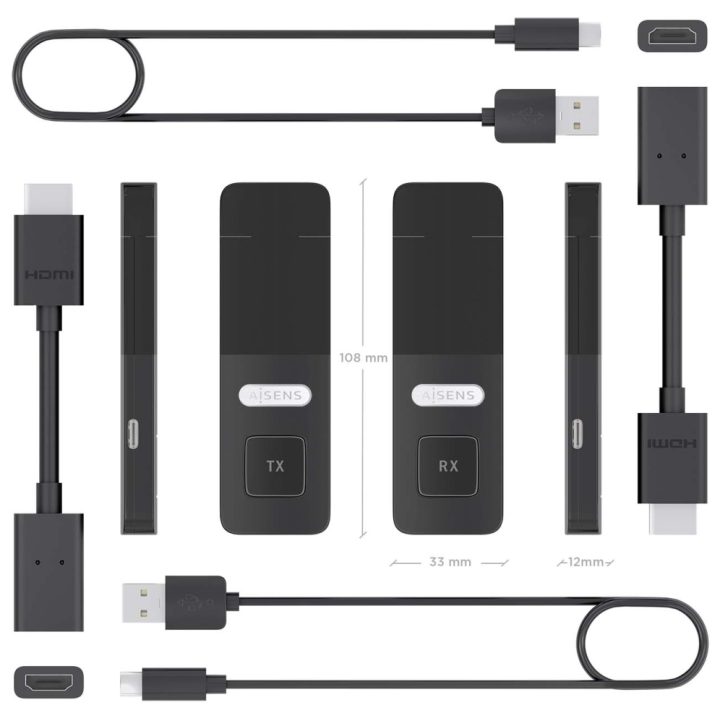 AISENS HDMI Sem Fios 1080p 30m, Preto