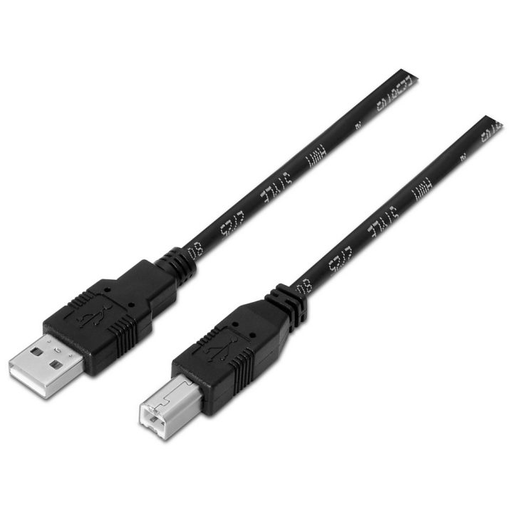 AISENS A101-0005 USB 2.0 Cable 1 m USB A USB B Black