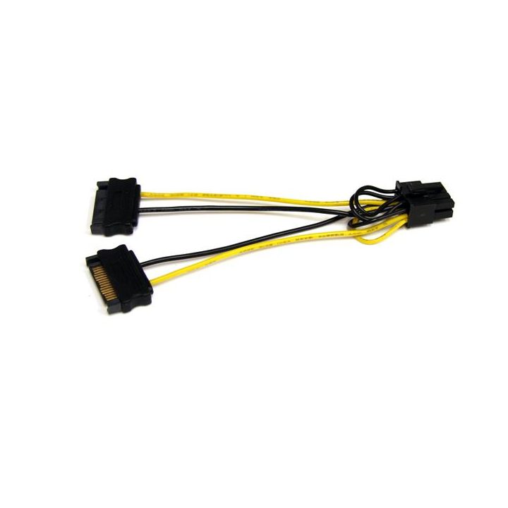StarTech.com 15cm SATA to 8-Pin PCI Express PCIe Graphics Card Power…