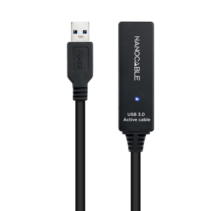 Nanocable USB 3.0 Extension Cable with Amplifier, Type A/M-A/F, 10m