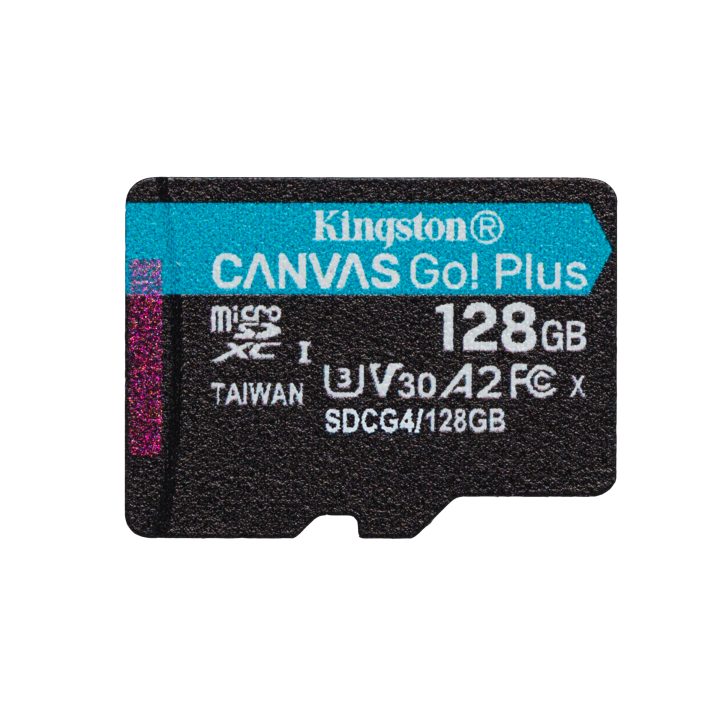 Kingston Technology 128GB microSDXC Canvas Go Plus Gen4 200R A2 U3…