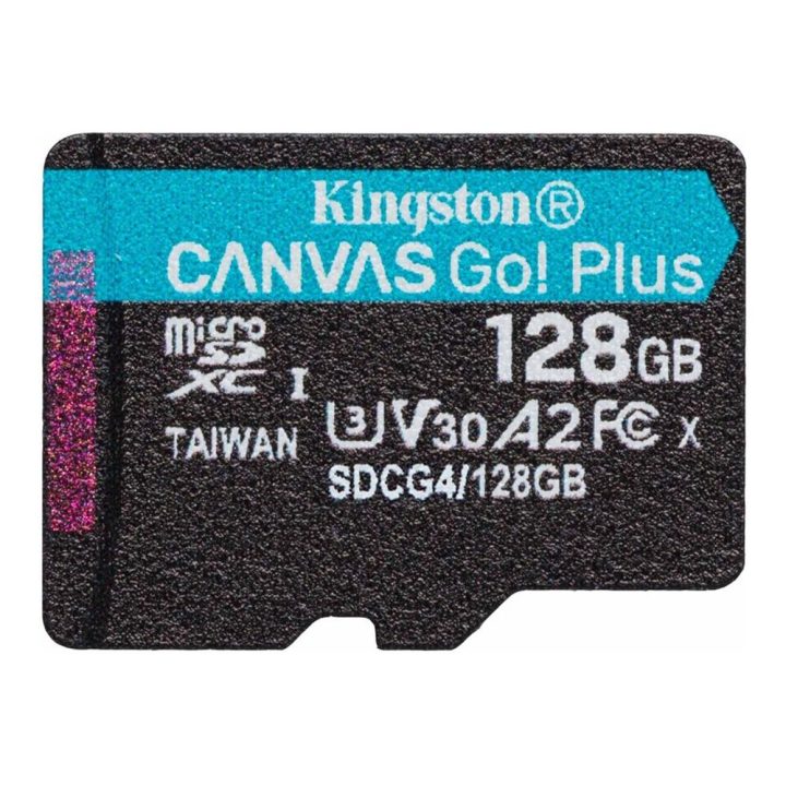 Kingston Technology 128GB microSDXC Canvas Go Plus Gen4 200R A2 U3…