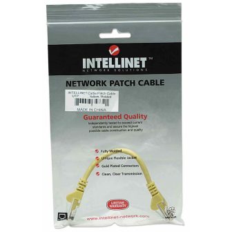 Intellinet 325165 Yellow Network Cable 0.45 m Cat5e U/UTP (UTP)