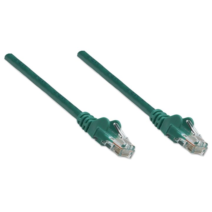 Intellinet RJ-45, M/M, 10m cable de red Verde Cat5e U/UTP (UTP)
