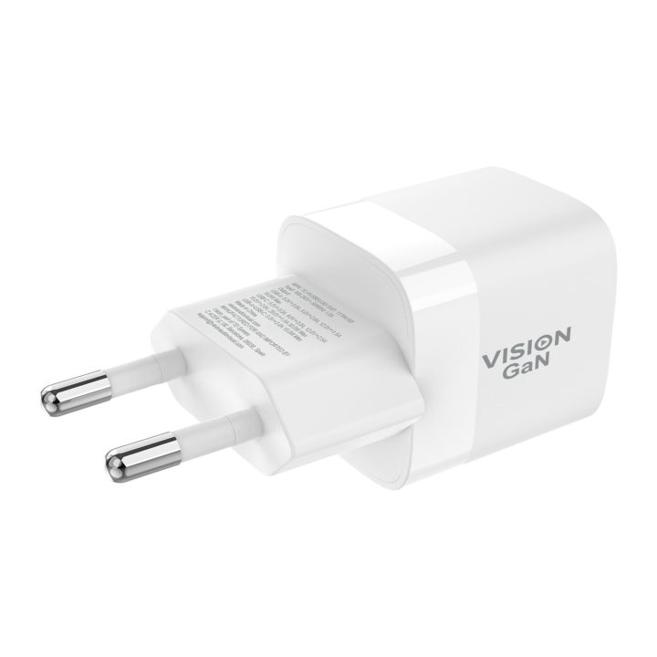 Vision Cargador Rápido USB A y C con adaptador de Enchufe EU - de…