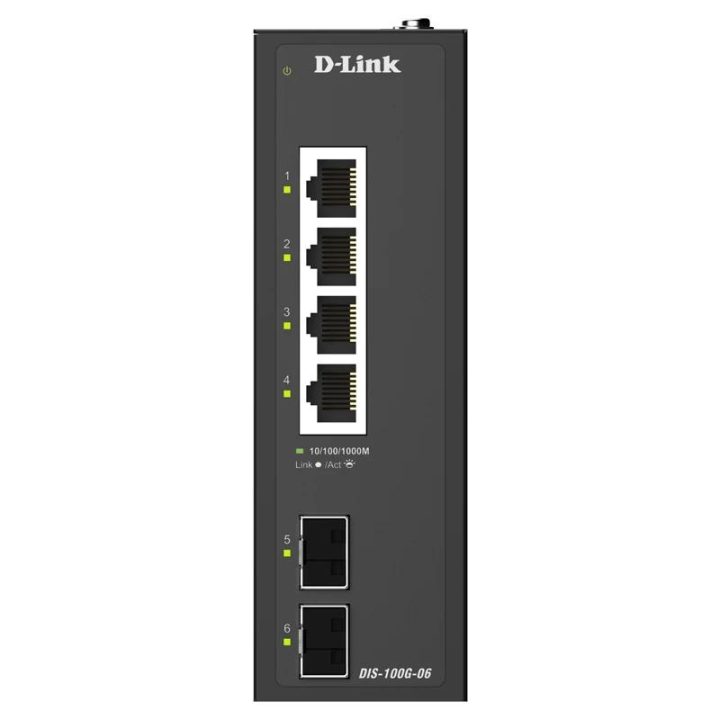 D-Link DIS-100G-06 Unmanaged L2 Gigabit Ethernet (10/100/1000) Switch…