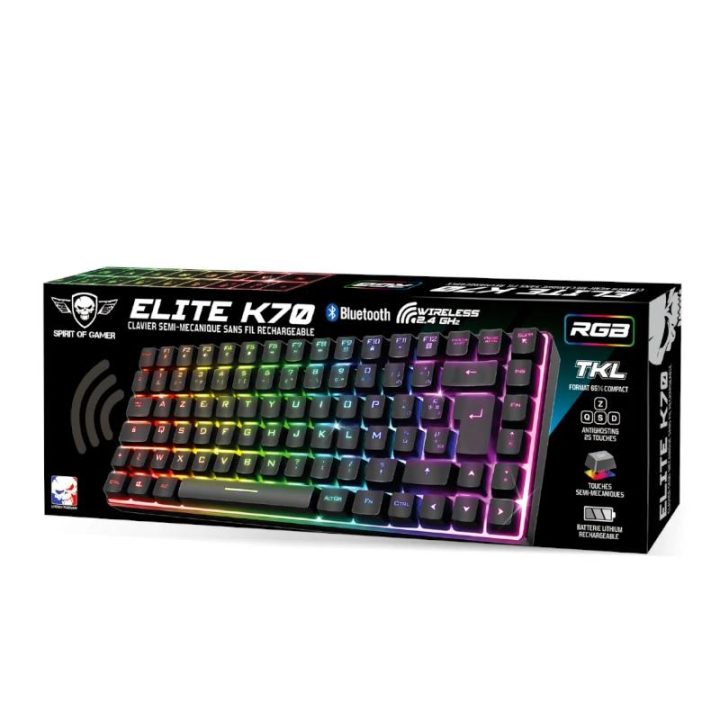 Teclado Spirit of Gamer Elite K70 (CLA-EK70ES)