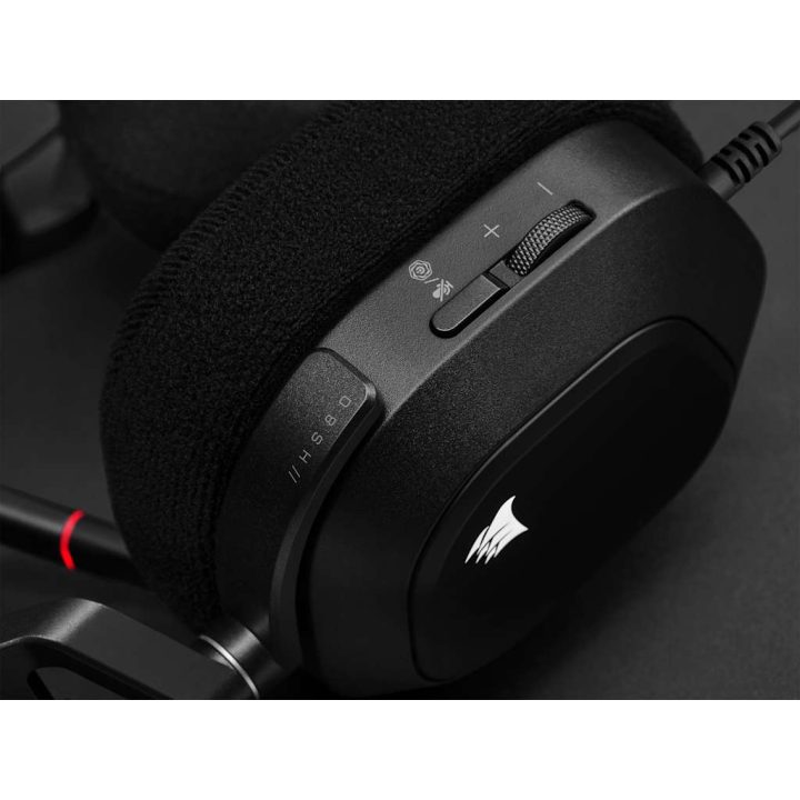 Auscultadores gaming estéreo Corsair HS80 RGB USB cinzentos…