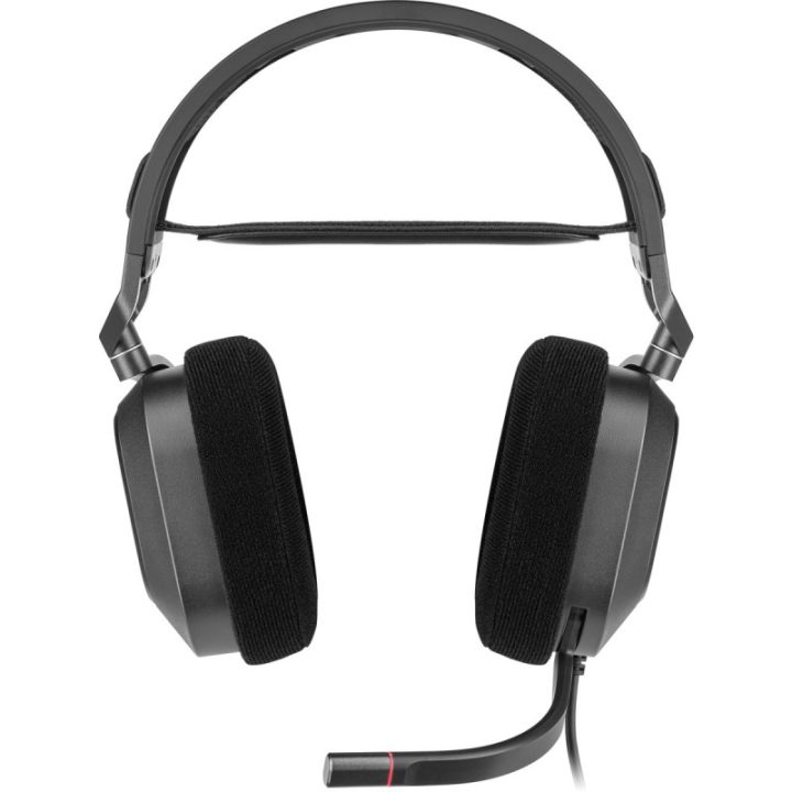 Auscultadores gaming estéreo Corsair HS80 RGB USB cinzentos…