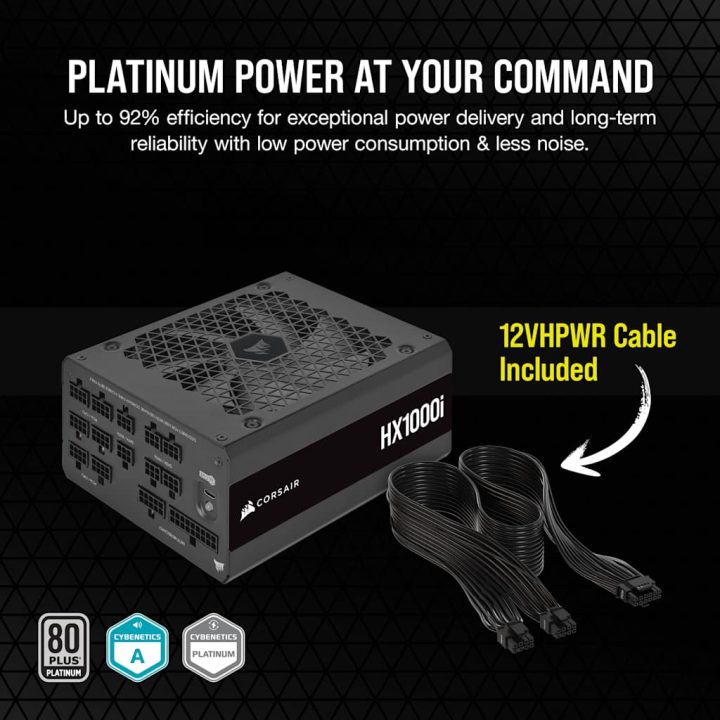 Fonte de alimentação Corsair HX1000I gaming ATX 1000W (CP-9020259-EU)