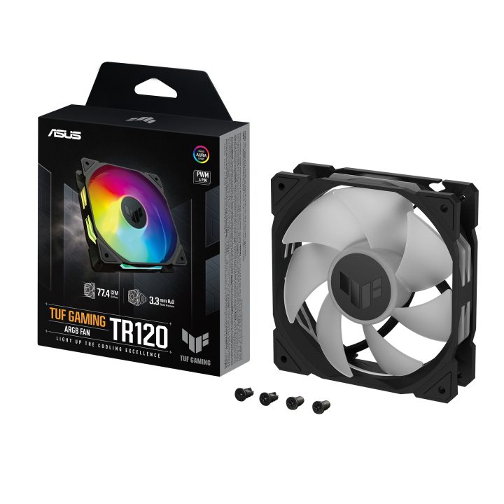 ASUS TUF Gaming TR120 ARGB Fan - Single Pack Computer Case Fan 12 cm…