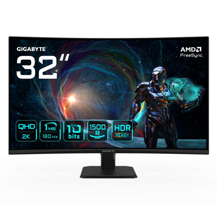 Gigabyte GS32QCA 32" QHD 180 Hz VA curvo