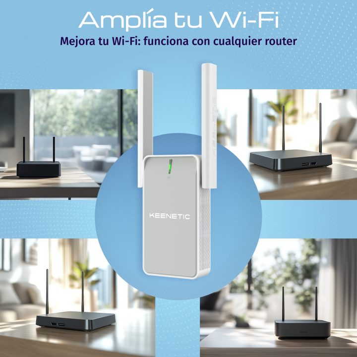 Keenetic Buddy 4 (KN-3211) Amplificador de cobertura Wi-Fi N300…