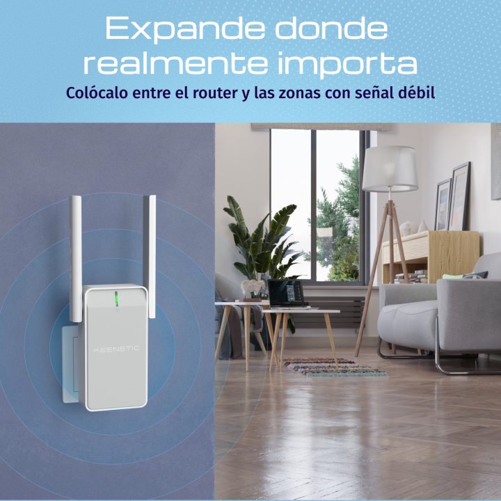 Keenetic Buddy 4 (KN-3211) Amplificador de cobertura Wi-Fi N300…