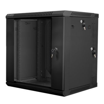 Lanberg WF02-6612-10B 12U Wall-Mount Rack Cabinet Black