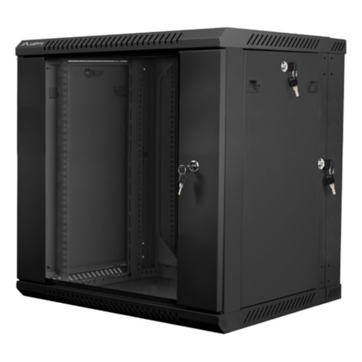 Lanberg WF02-6612-10B 12U Wall-Mount Rack Cabinet Black