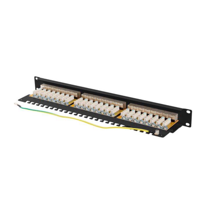 Lanberg PPSA-1024-B panel de parcheo 1U