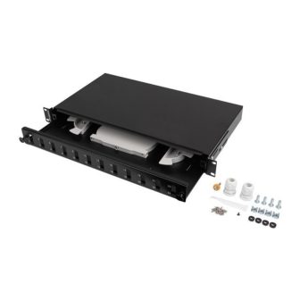 Painel de patch Lanberg FOP1-12SD-LQB 1U