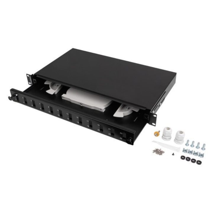 Lanberg FOP1-12SD-LQB 1U patch panel
