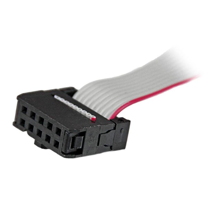 StarTech.com 9-Pin Male Serial Slot Bracket to 10-Pin Motherboard…