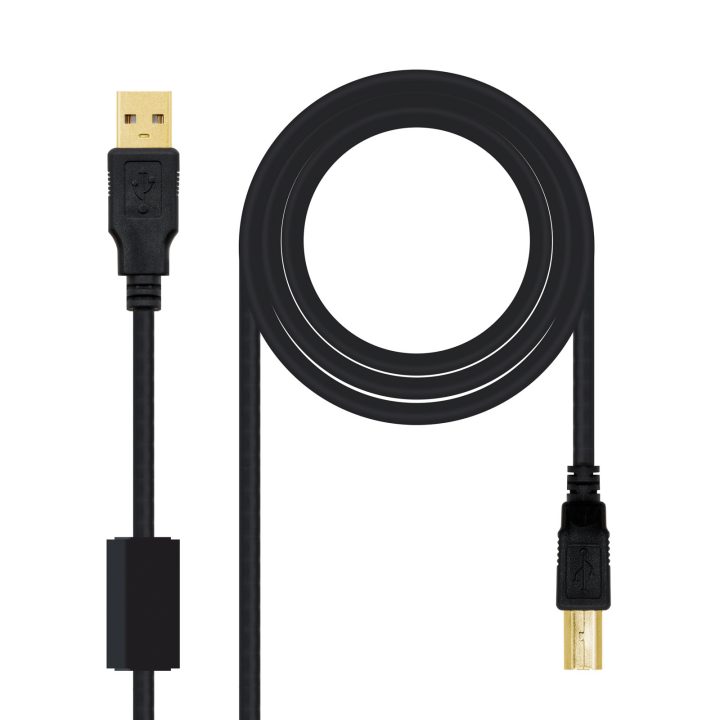 Nanocable 10.01.1202 USB 2.0 Cable 2 m USB A USB B Black