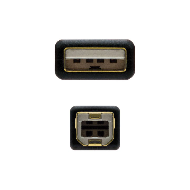 Nanocable 10.01.1202 USB 2.0 Cable 2 m USB A USB B Black