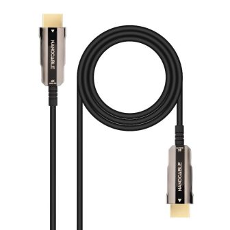 Nanocable Cabo HDMI V2.0 AOC 4K@60Hz 18Gbps A/M-A/M, Preto, 10 m