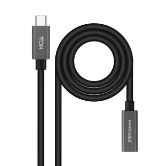 Nanocable Cable Prolongador USB-C 3.2 Gen2x2 20Gbps 3A, 4K/60Hz…