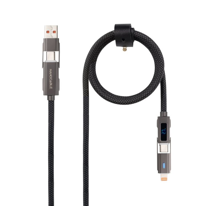 Nanocable 10.01.2501 cabo USB USB 2.0 1 m USB A/USB C USB C/Lightning…