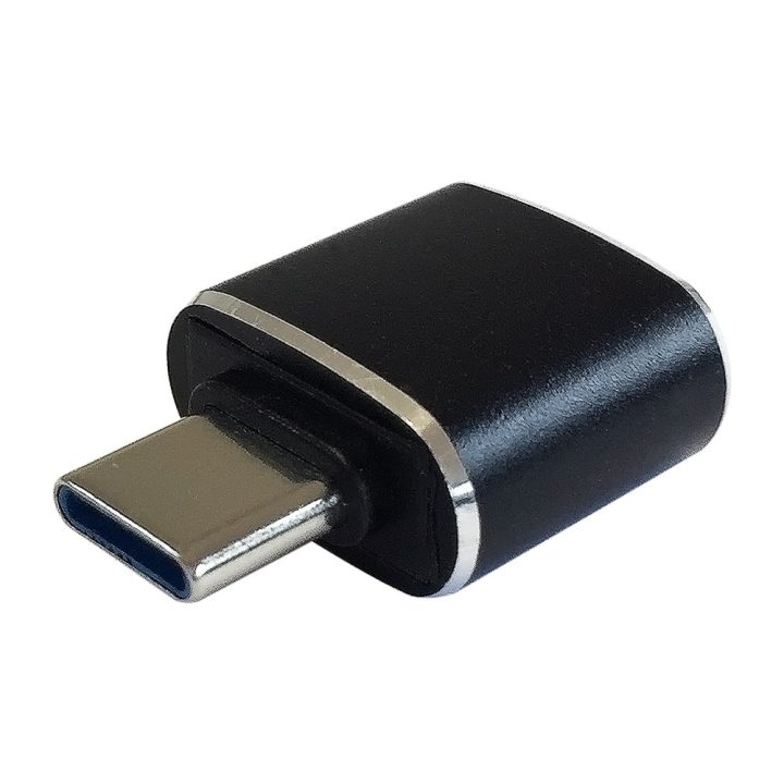 AISENS Mini adaptador USB 3.1 Gen2 3A, tipo USB-C/M-A/H, Preto