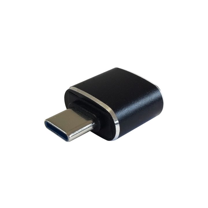AISENS Mini adaptador USB 3.1 Gen2 3A, tipo USB-C/M-A/H, Preto