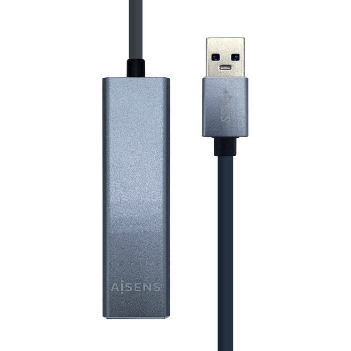 AISENS Conversor USB 3.0 a ethernet gigabit 10/100/1000 Mbps + Hub 3…